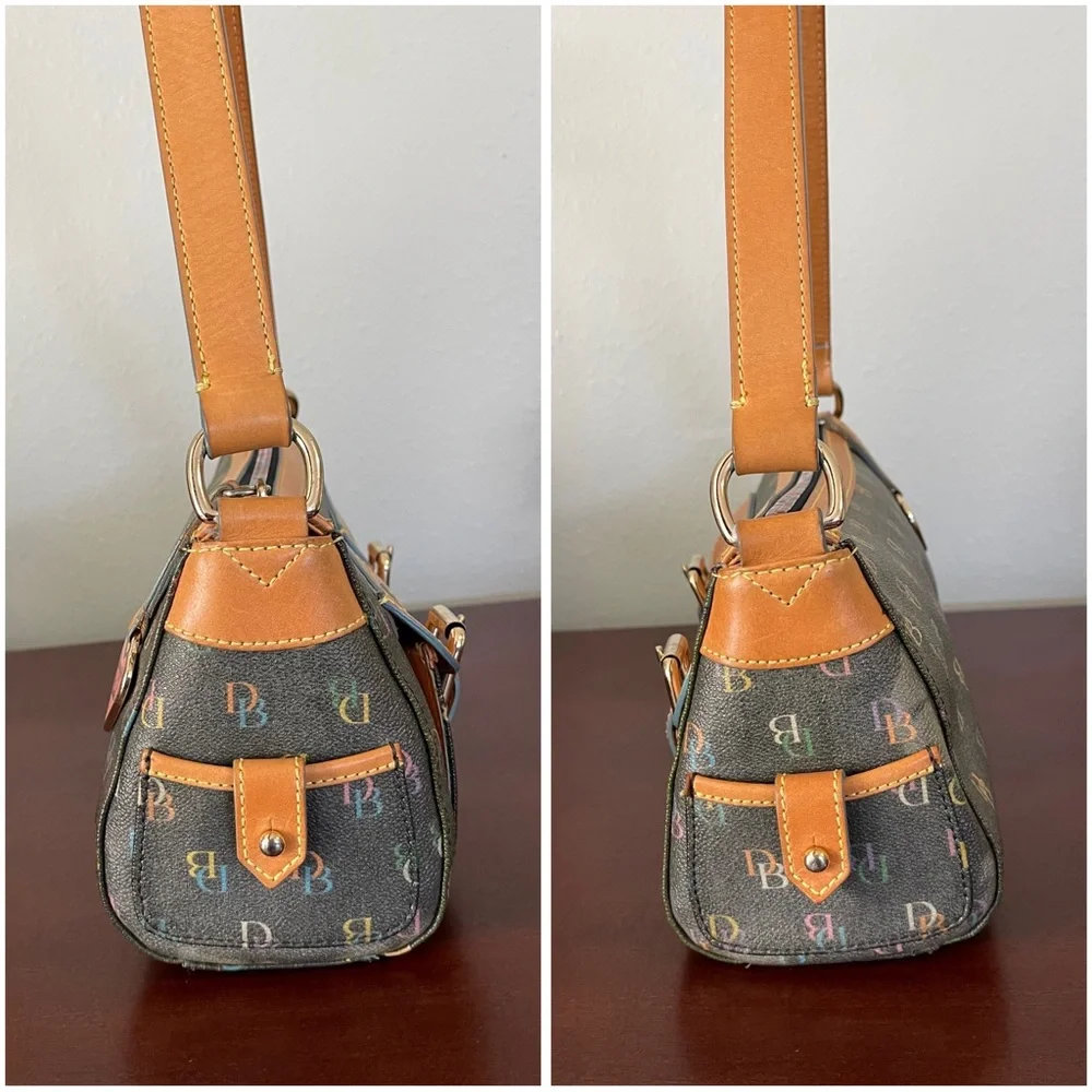 Dooney and Bourke Multicolor Signature Hobo Shoulder Bag - Picture 11 of 16